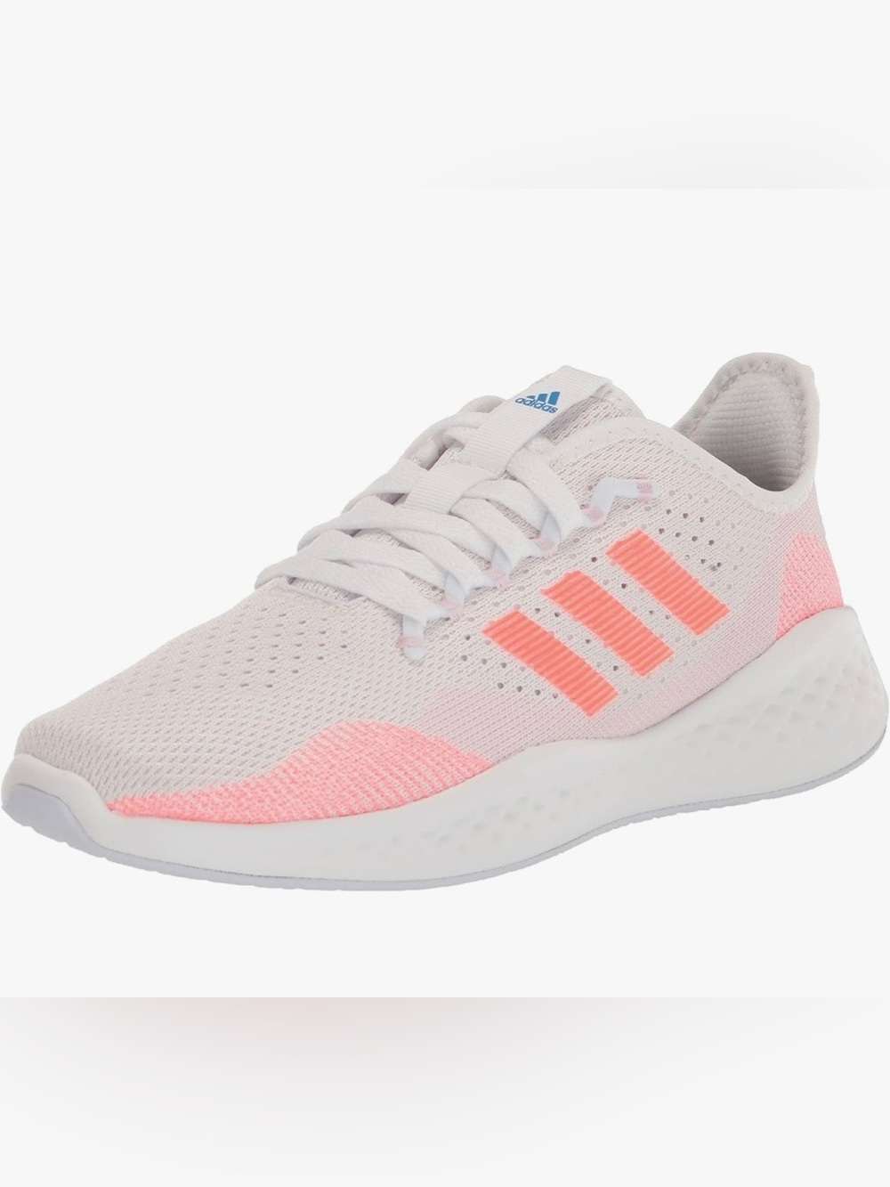 adidas Women's FluidFlow 2.0 Running Shoes - Almost Pink/Turbo/White